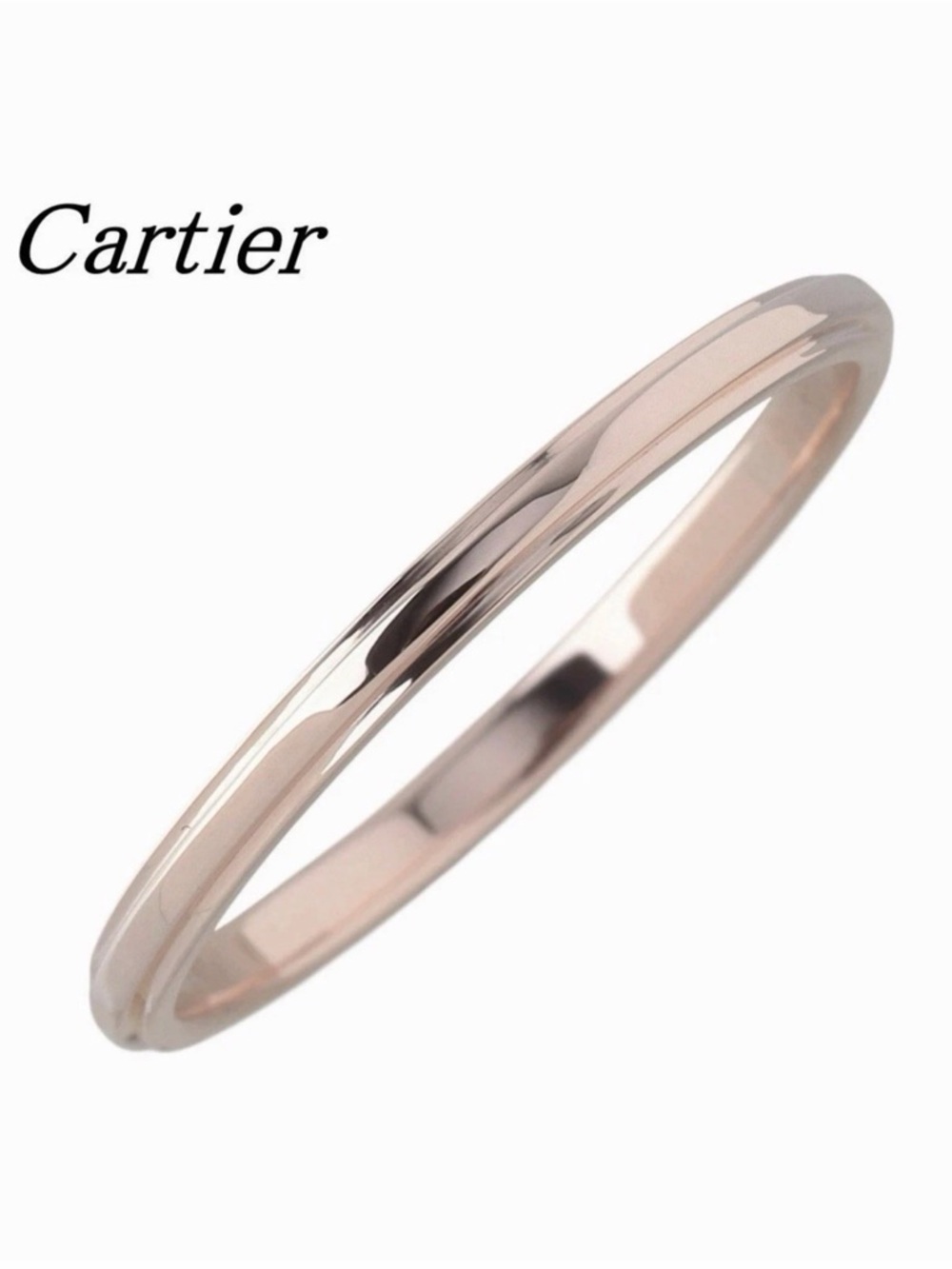 Cartier D’Amour Wedding Ring #54 18K Pink Gold 1.8mm US 6.5–6.75 - Picture 2 of 8
